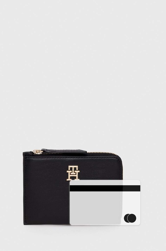 Peněženka Tommy Hilfiger černá AW0AW14889