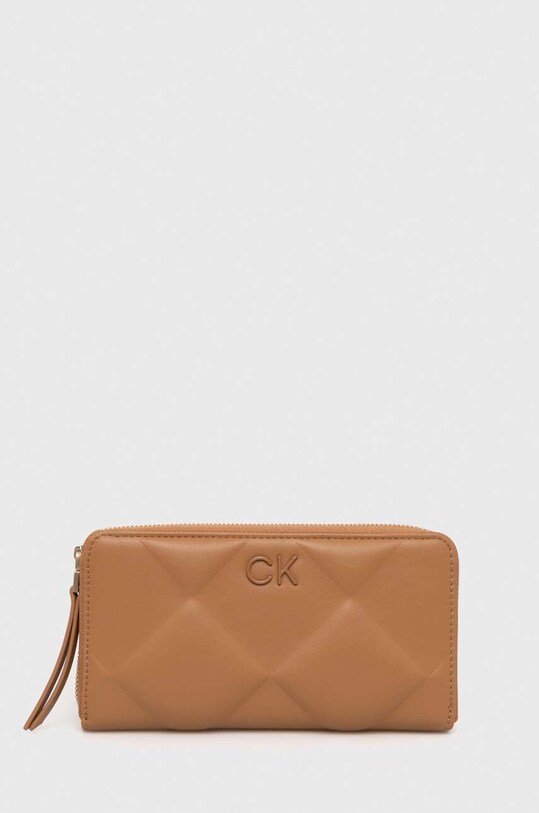 Calvin Klein portfel imitacja skóry licowej brązowy K60K610774