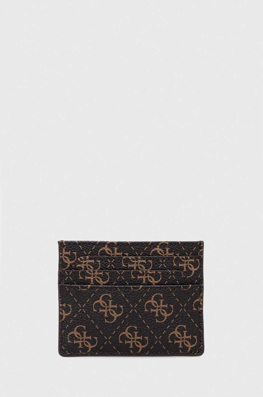 Чохол на банківські карти Guess SWQE85.00350 коричневий AW23