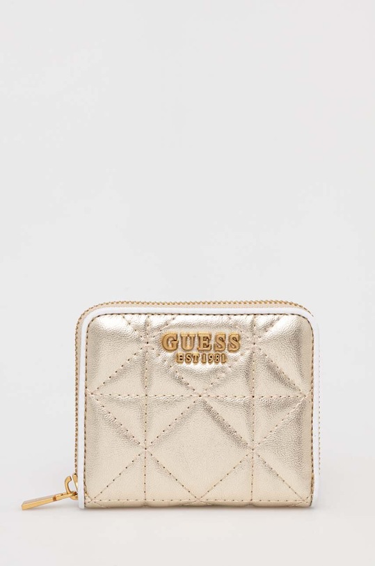 Guess portfel drobny wzór złoty SWQM89.62370