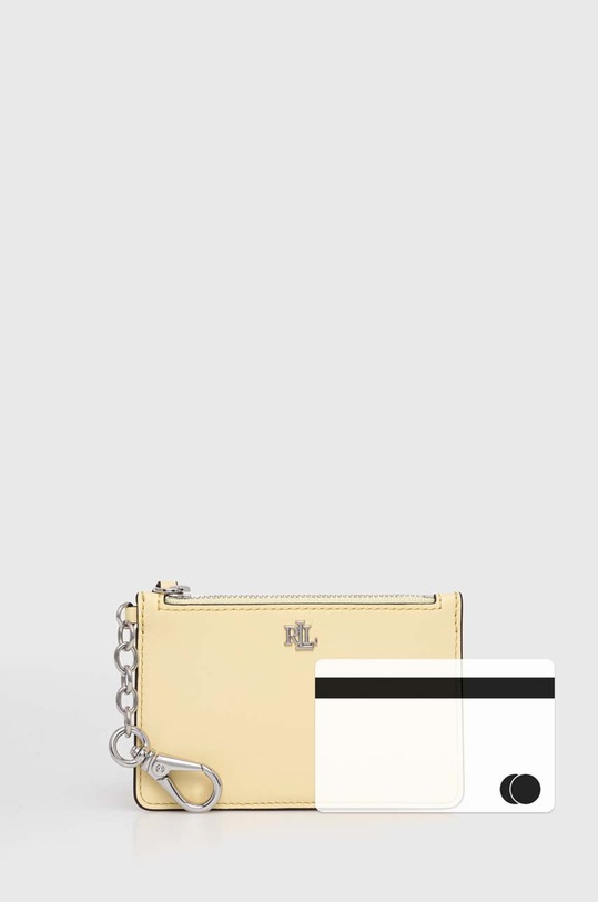 Kožená peněženka Lauren Ralph Lauren 432876731 žlutá