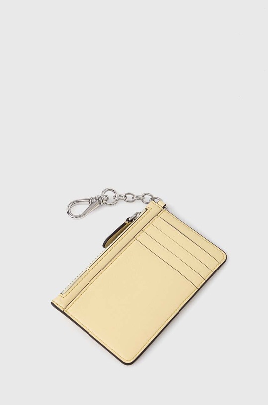 Kožená peněženka Lauren Ralph Lauren 432876731 žlutá SS25