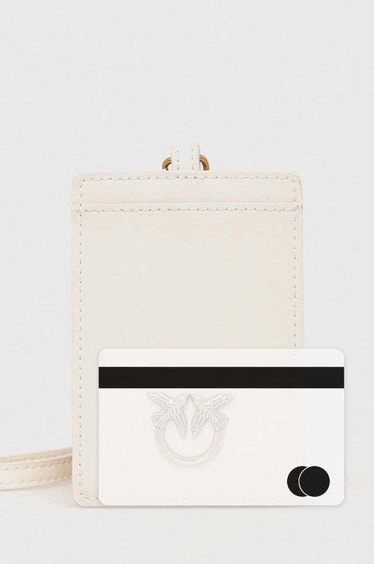 Pinko carcasa din piele alb 101756.A0F1