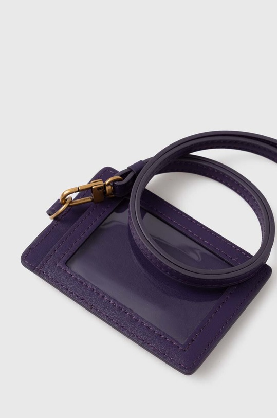 Pinko carcasa din piele 101756.A0F1 violet AW23