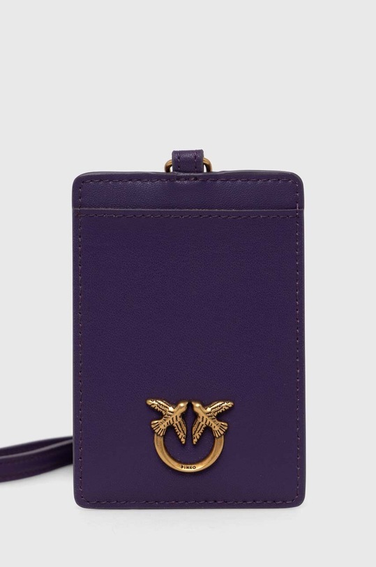 Аксесуари Шкіряний чохол на банківські карти Pinko 101756.A0F1 фіолетовий