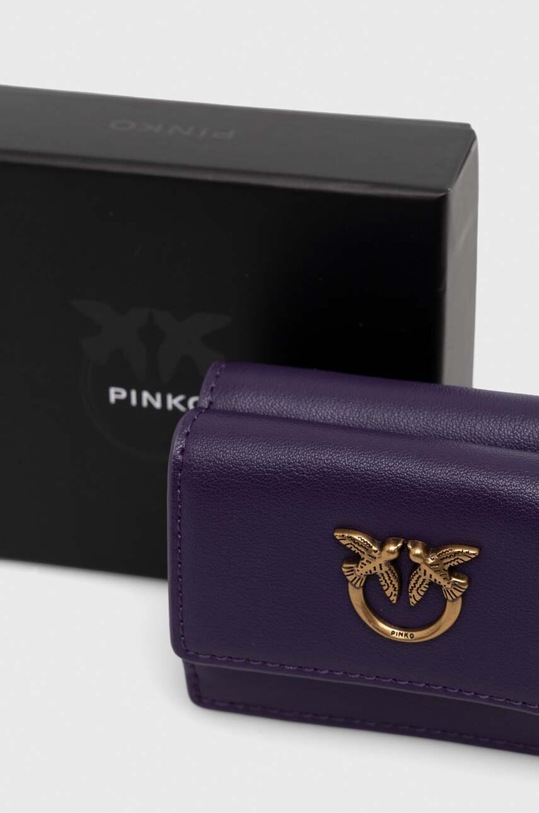 Кожен портфейл Pinko 101540.A0QO виолетов