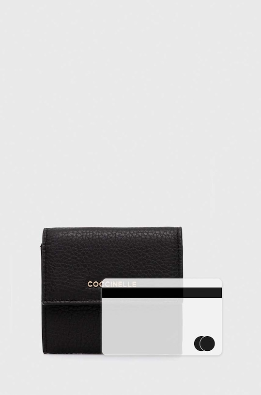 Шкіряний гаманець Coccinelle E2.MW5.11.B8.01 чорний