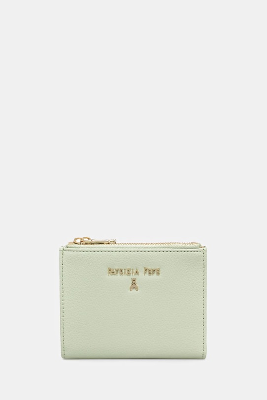 Кожаный кошелек Patrizia Pepe кожа зелёный CQ8732.L001