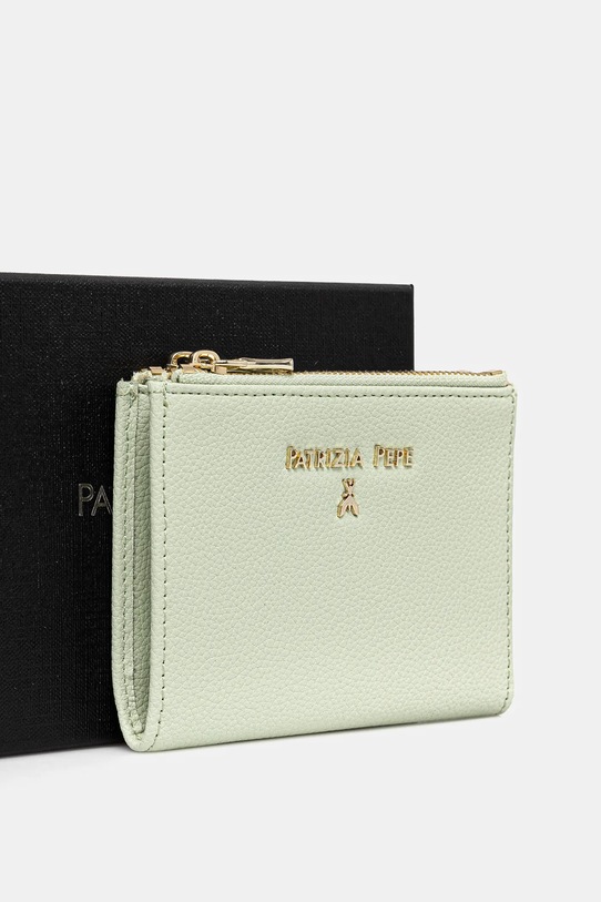 Кожаный кошелек Patrizia Pepe зелёный CQ8732.L001