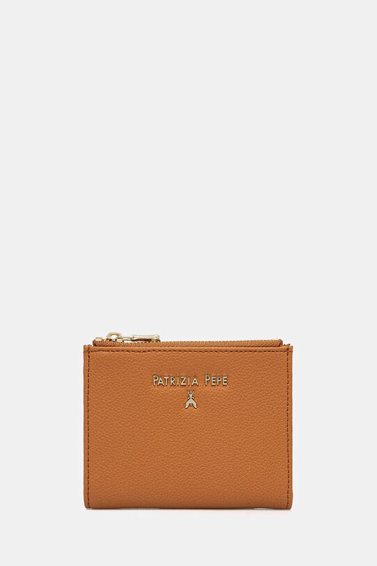 Кожаный кошелек Patrizia Pepe кожа коричневый CQ8732.L001