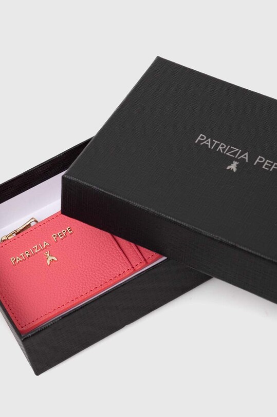 Кожаный кошелек Patrizia Pepe розовый CQ9105.L001