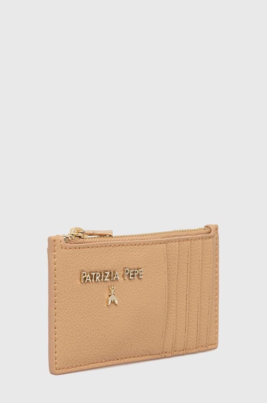 Шкіряний гаманець Patrizia Pepe CQ9105.L001 бежевий AW24