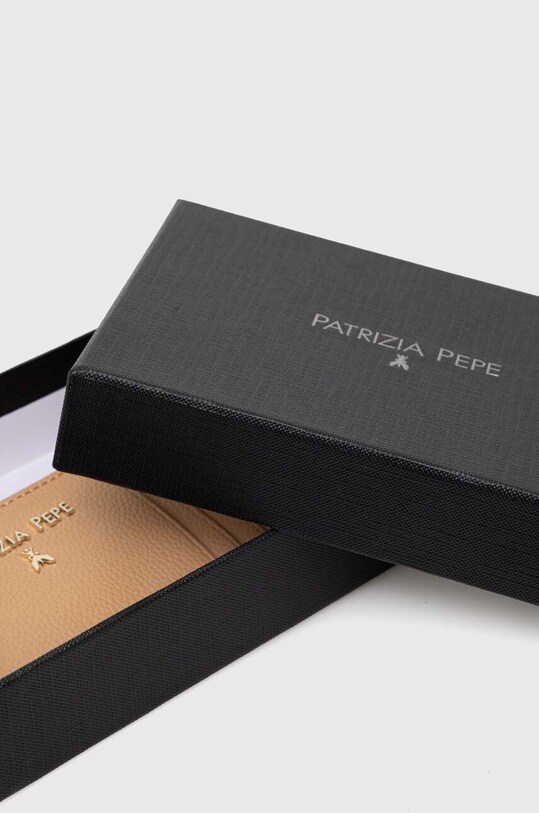 Шкіряний гаманець Patrizia Pepe бежевий CQ9105.L001