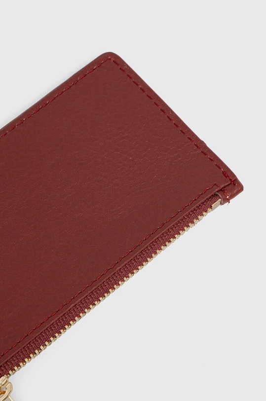 Akcesoria Patrizia Pepe portfel skórzany CQ9105.L001 bordowy