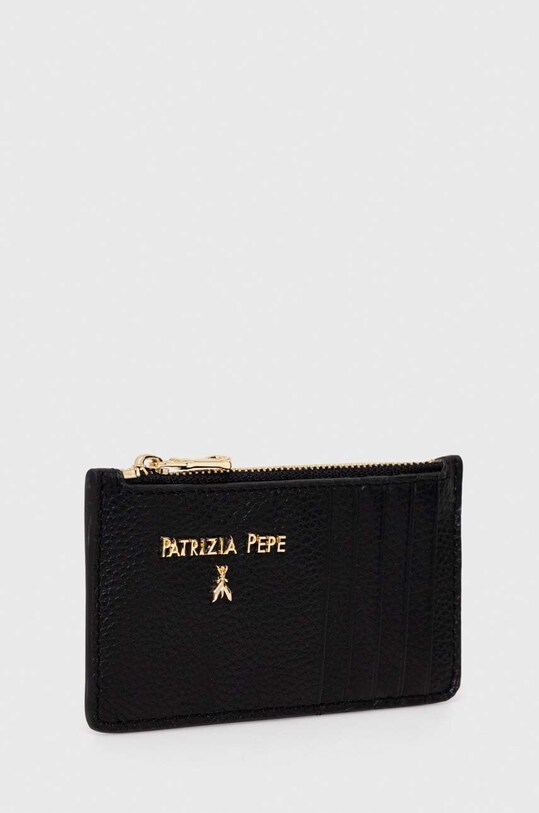 Шкіряний гаманець Patrizia Pepe CQ9105.L001 чорний AW24