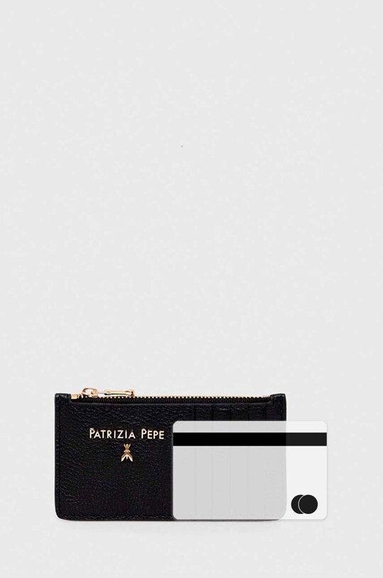 Шкіряний гаманець Patrizia Pepe CQ9105.L001 чорний