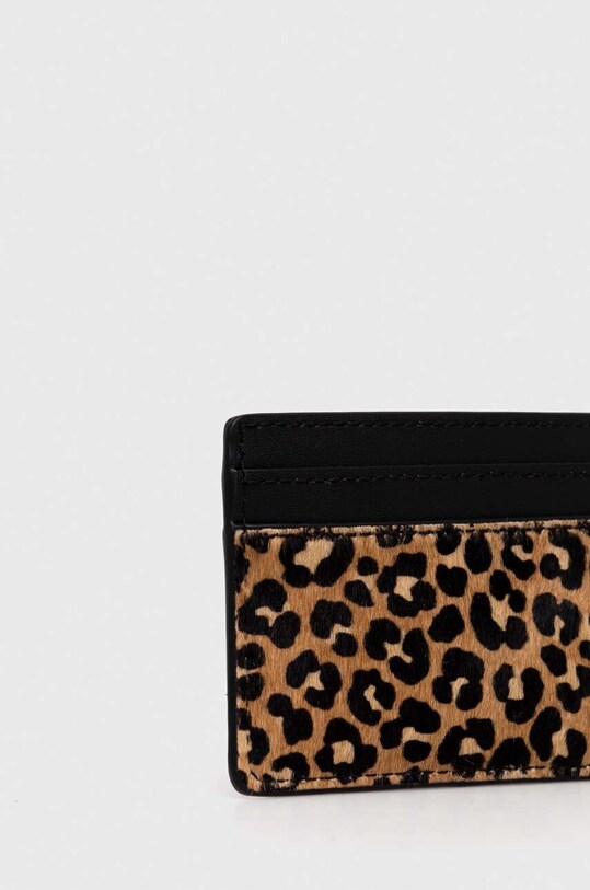 Δερμάτινη θήκη για κάρτες MICHAEL Michael Kors 34F3GJ6D6H μαύρο AW23