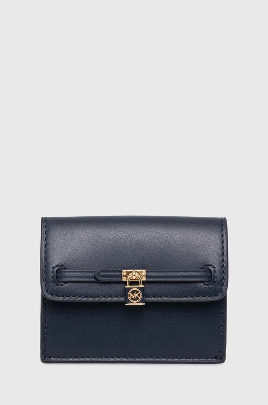 Δερμάτινο πορτοφόλι MICHAEL Michael Kors λείο δέρμα σκούρο μπλε 34F3G9HD5L