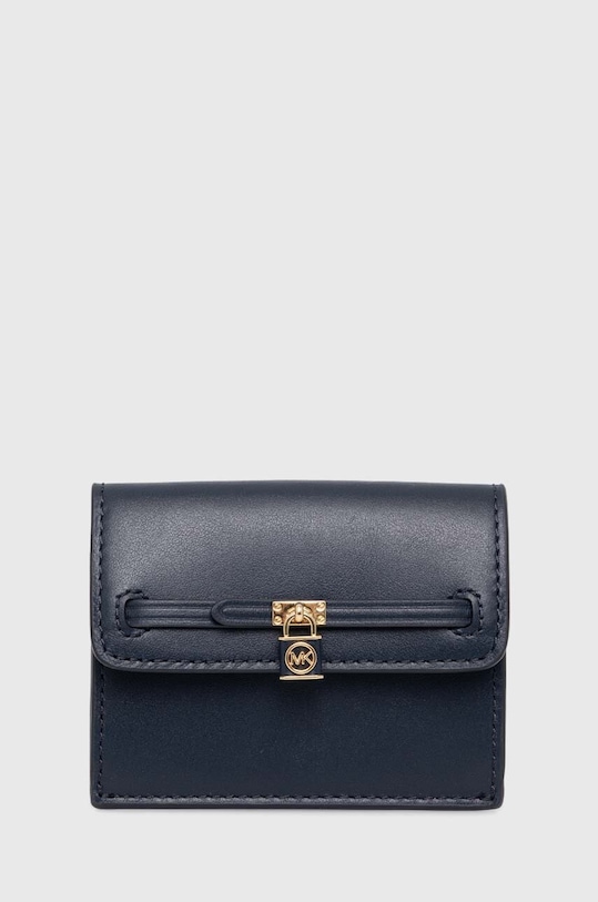 Δερμάτινο πορτοφόλι MICHAEL Michael Kors λείο δέρμα σκούρο μπλε 34F3G9HD5L