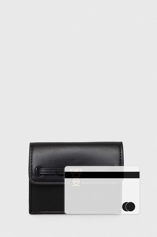 Δερμάτινο πορτοφόλι MICHAEL Michael Kors 34F3G9HD5L μαύρο