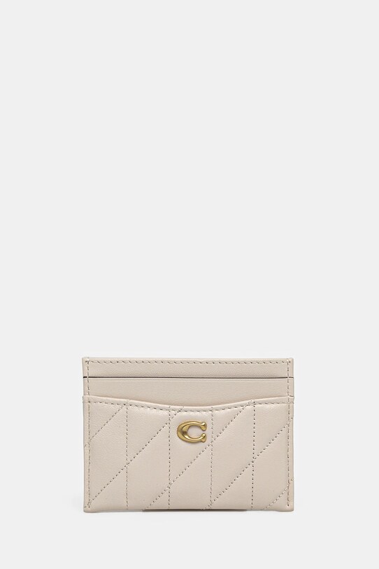 Кожаный чехол на карты Coach Essential Card Case чехол на карты бежевый CM434