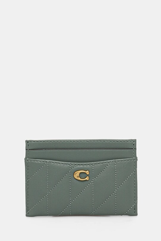 Coach portacarte in pelle Essential Card Case blu CM434