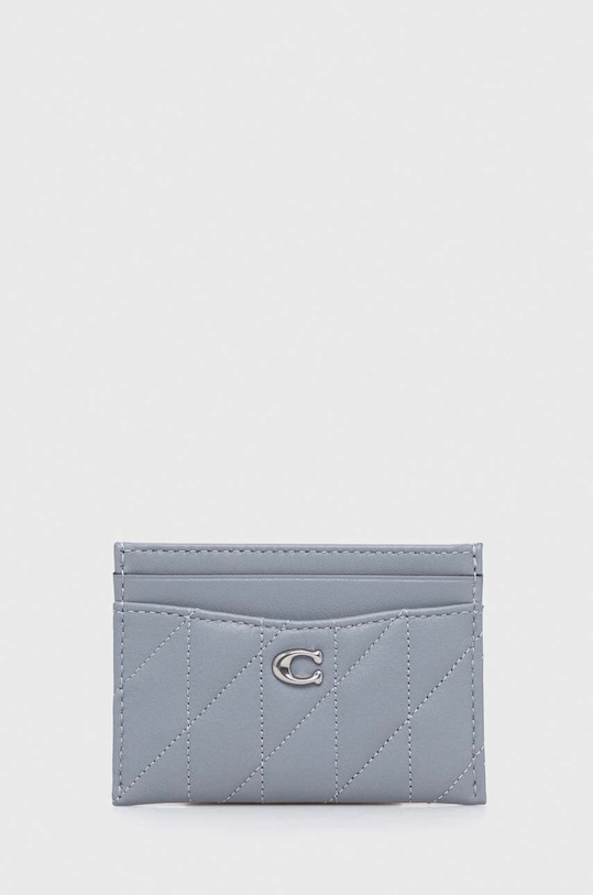 Шкіряний чохол на банківські карти Coach Essential Card Case чохол для карт блакитний CM434