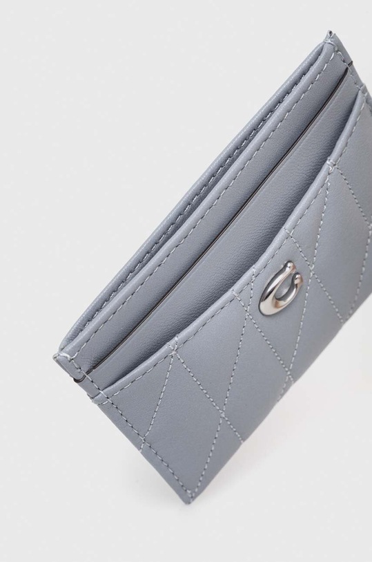 Αξεσουάρ Δερμάτινη θήκη για κάρτες Coach Essential Card Case CM434 μπλε