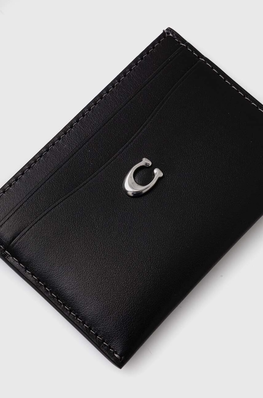 Аксесоари Кожен калъф за карти Coach Essential Card Case CM435 черен