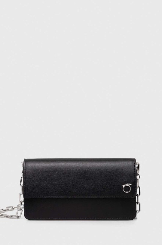 Trussardi portfel imitacja skóry licowej czarny 75W00439.2P000319