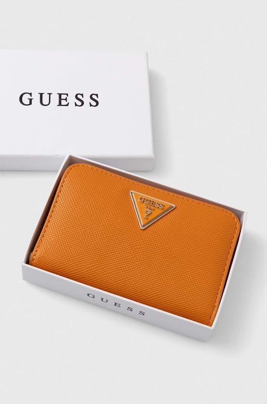 Guess portfel LAUREL pomarańczowy SWZG85.00400