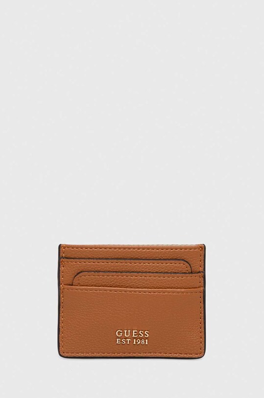 Guess etui na karty etui na karty brązowy SWBG87.78350