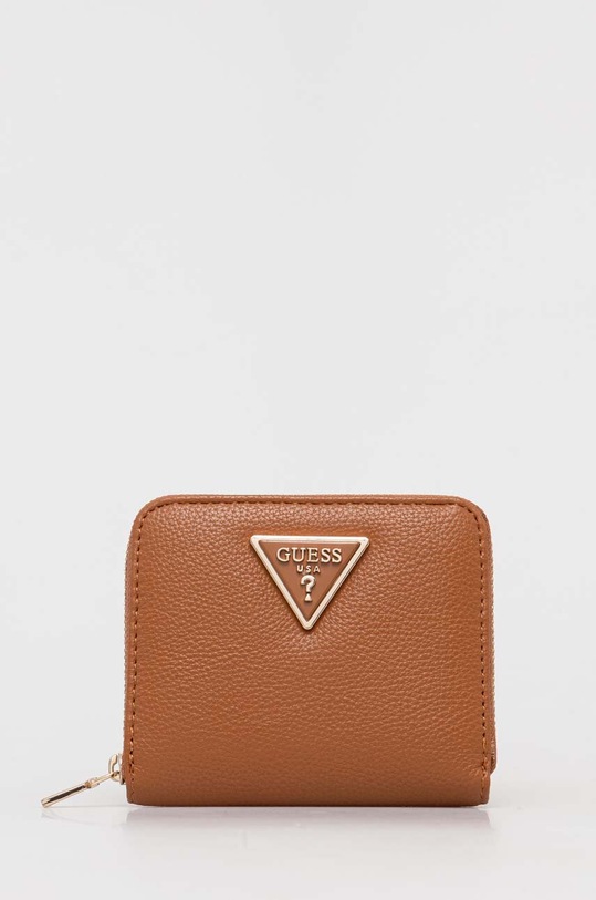 Портмоне Guess MERIDIAN изкуствена кожа кафяв SWBG87.78370