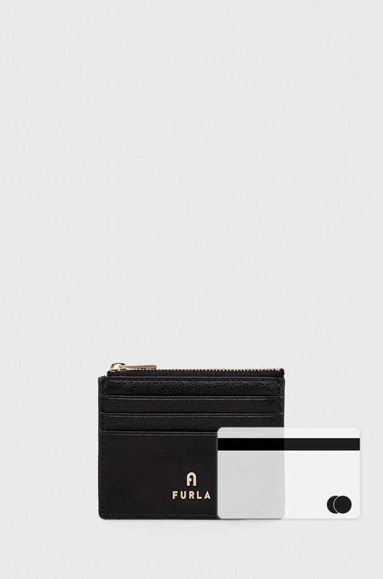Δερμάτινο πορτοφόλι Furla μαύρο WP00388.ARE000.O6000