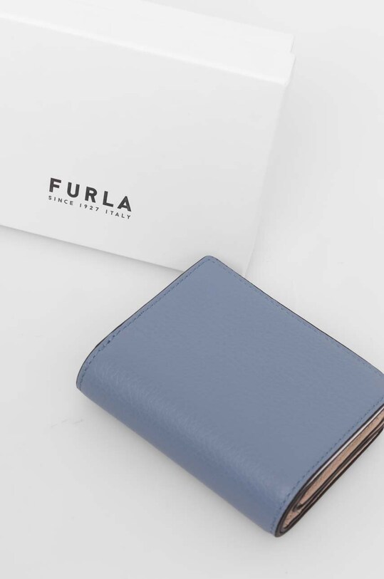 Furla portfel skórzany niebieski WP00307.HSF000.2495S