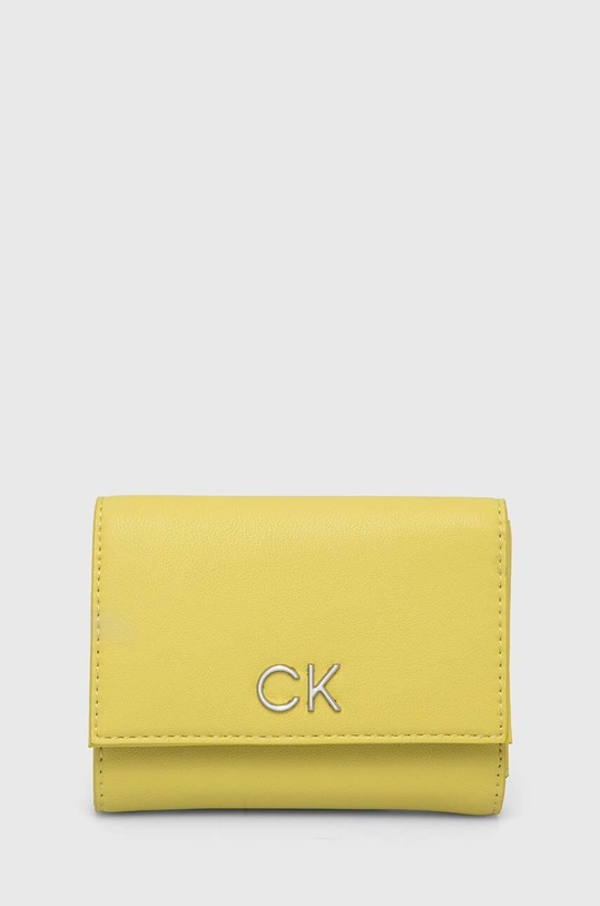 Πορτοφόλι Calvin Klein απομίμηση λείου δέρματος κίτρινο K60K608994