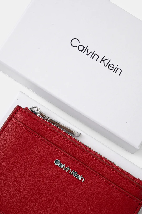 Pouzdro na karty Calvin Klein červená K60K611095