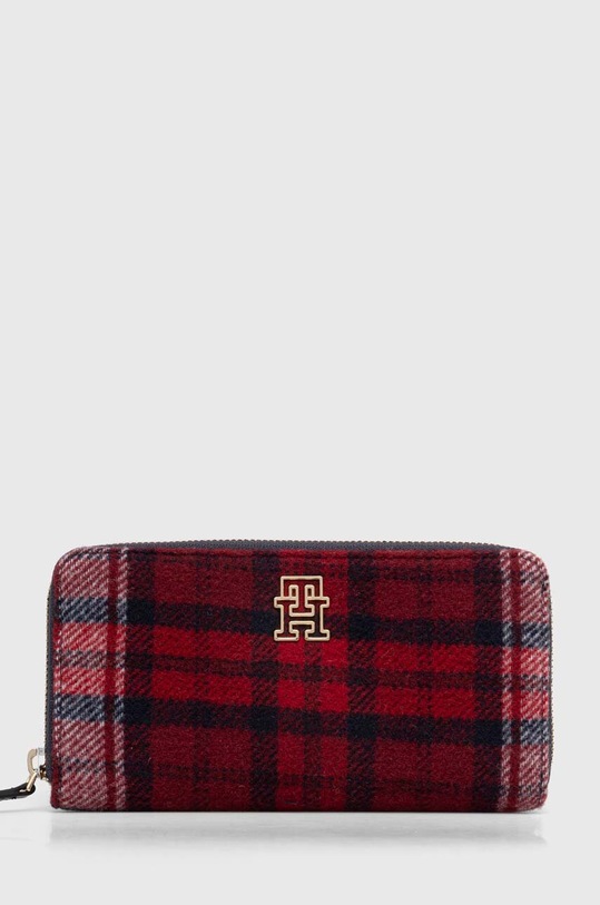 Tommy Hilfiger portfel + brelok tekstylny czerwony AW0AW15858