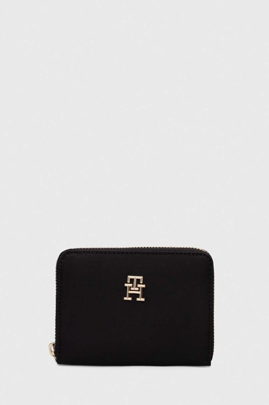 Peňaženka Tommy Hilfiger jednofarebný čierna AW0AW15278