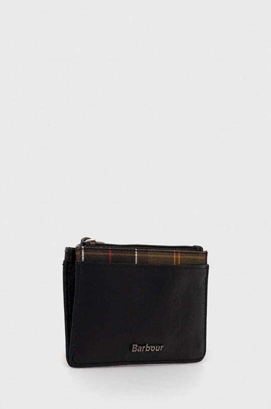 Barbour portfel skórzany LLG0022 czarny AW23