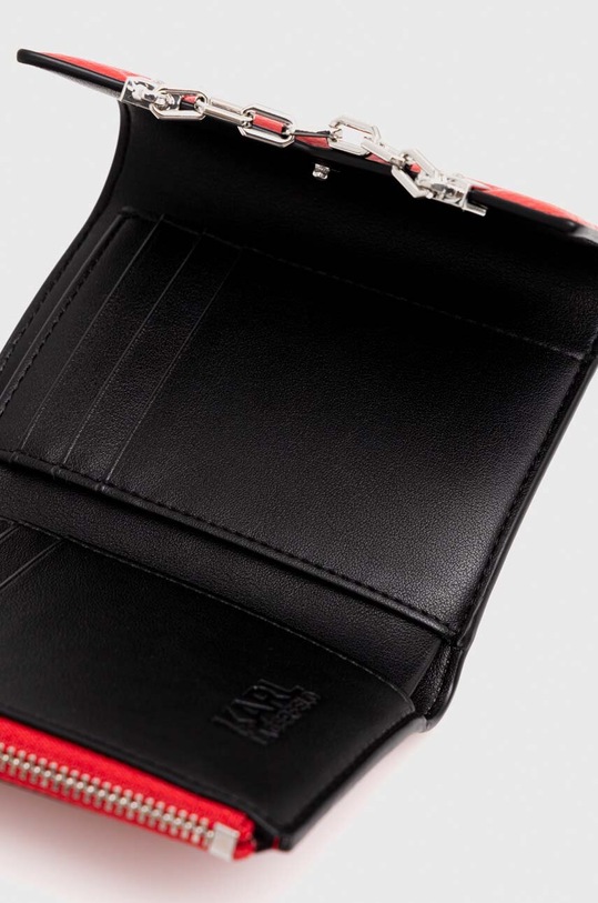 Шкіряний гаманець Karl Lagerfeld червоний 236W3204