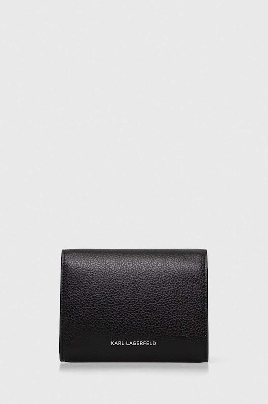 Karl Lagerfeld portofel de piele 236W3204 negru SS24