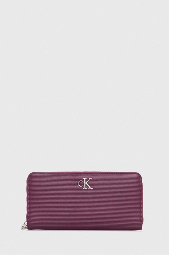 Πορτοφόλι Calvin Klein Jeans απομίμηση λείου δέρματος μωβ K60K611269