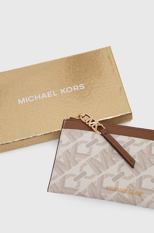 MICHAEL Michael Kors portfel beżowy 34H3G8ED7B