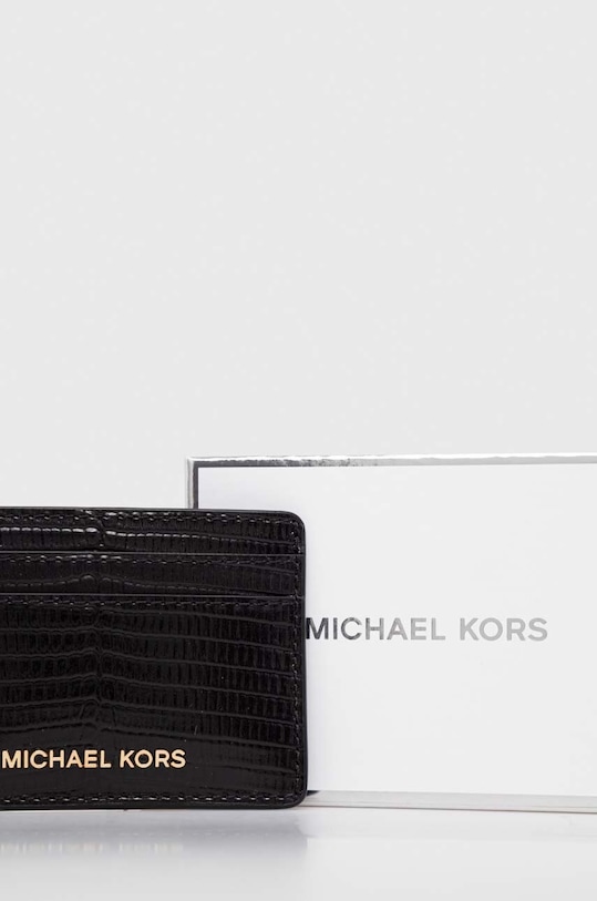 Kiegészítők MICHAEL Michael Kors bőr kártya tok 34R4GJ6D1E fekete
