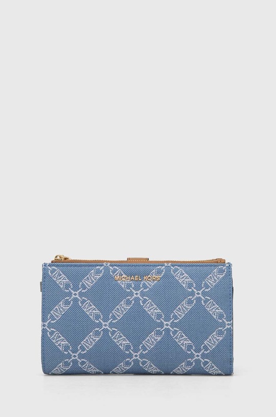 MICHAEL Michael Kors portfel tekstylny niebieski 34R4GJ6W4U