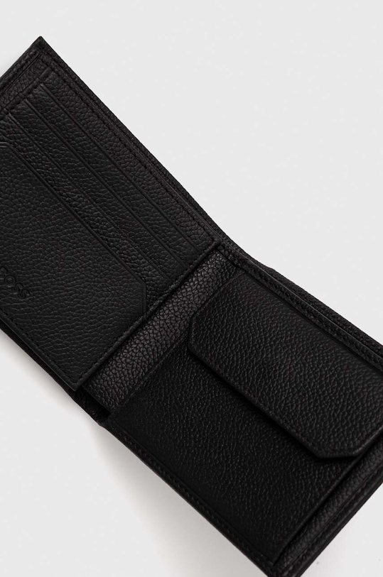 Akcesoria BOSS portfel skórzany 50499255 czarny