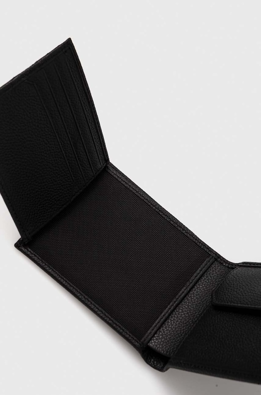 BOSS portfel skórzany czarny 50499255