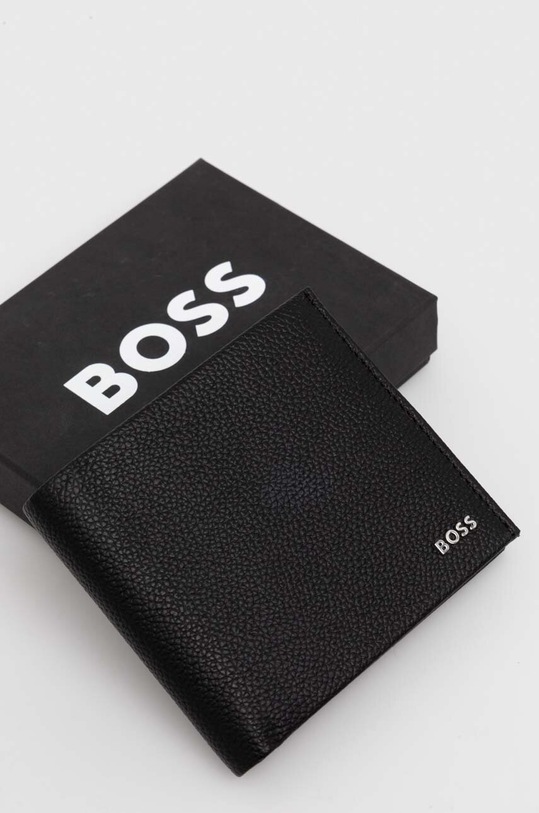 BOSS portfel skórzany czarny 50499270