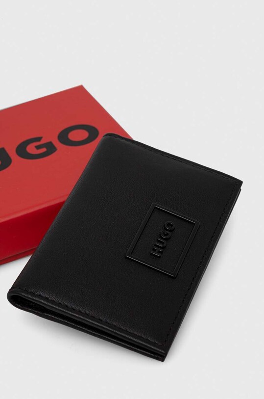 Usnjen etui za kartice HUGO črna 50497921